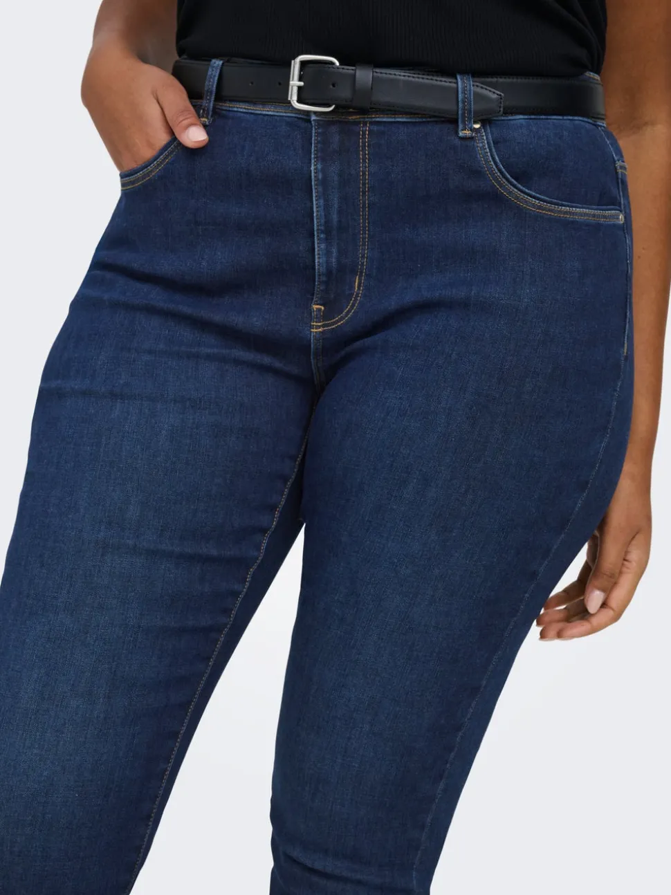 CARALLY Medelhög midja Skinny Fit Jeans