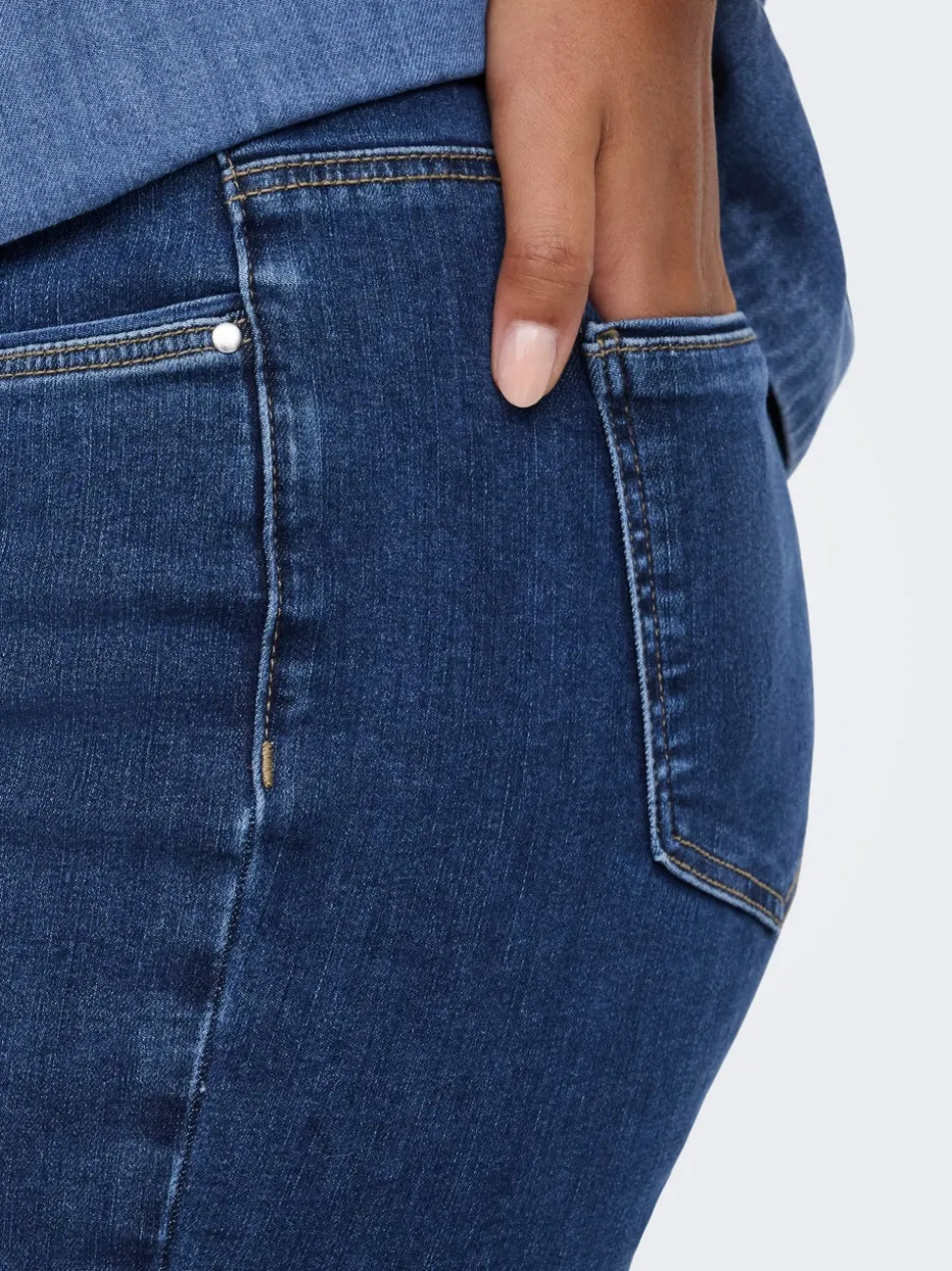 CARALLY Medelhög midja Skinny Fit Jeans