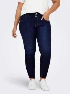 CARANNA Hög midja Skinny Fit Ankellängd Jeans