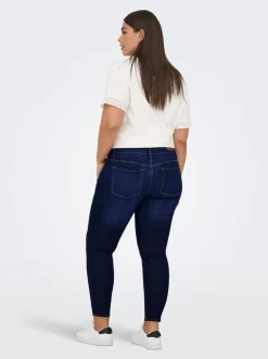 CARANNA Hög midja Skinny Fit Ankellängd Jeans