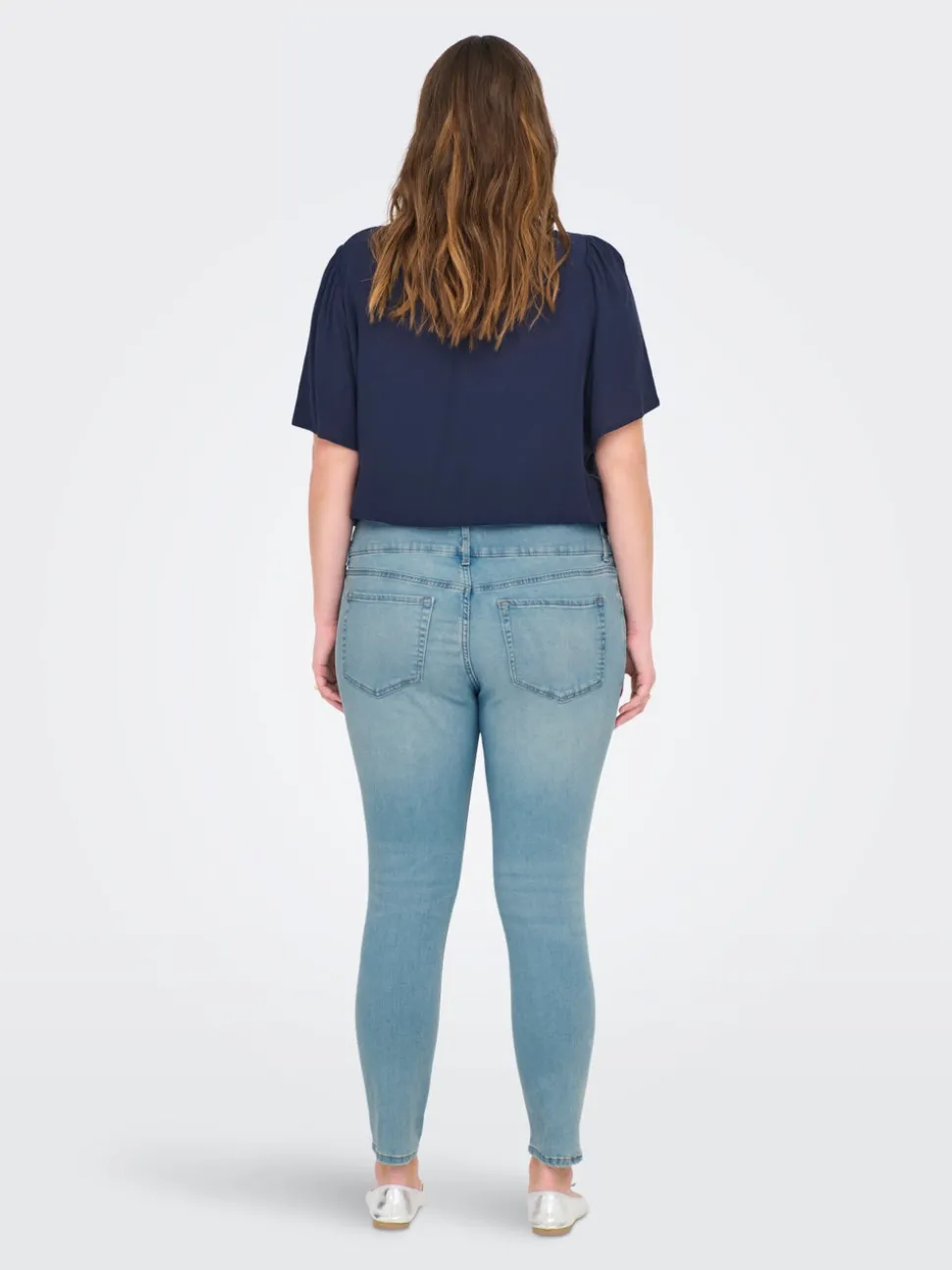 CARANNA Hög midja Skinny Fit Ankellängd Jeans