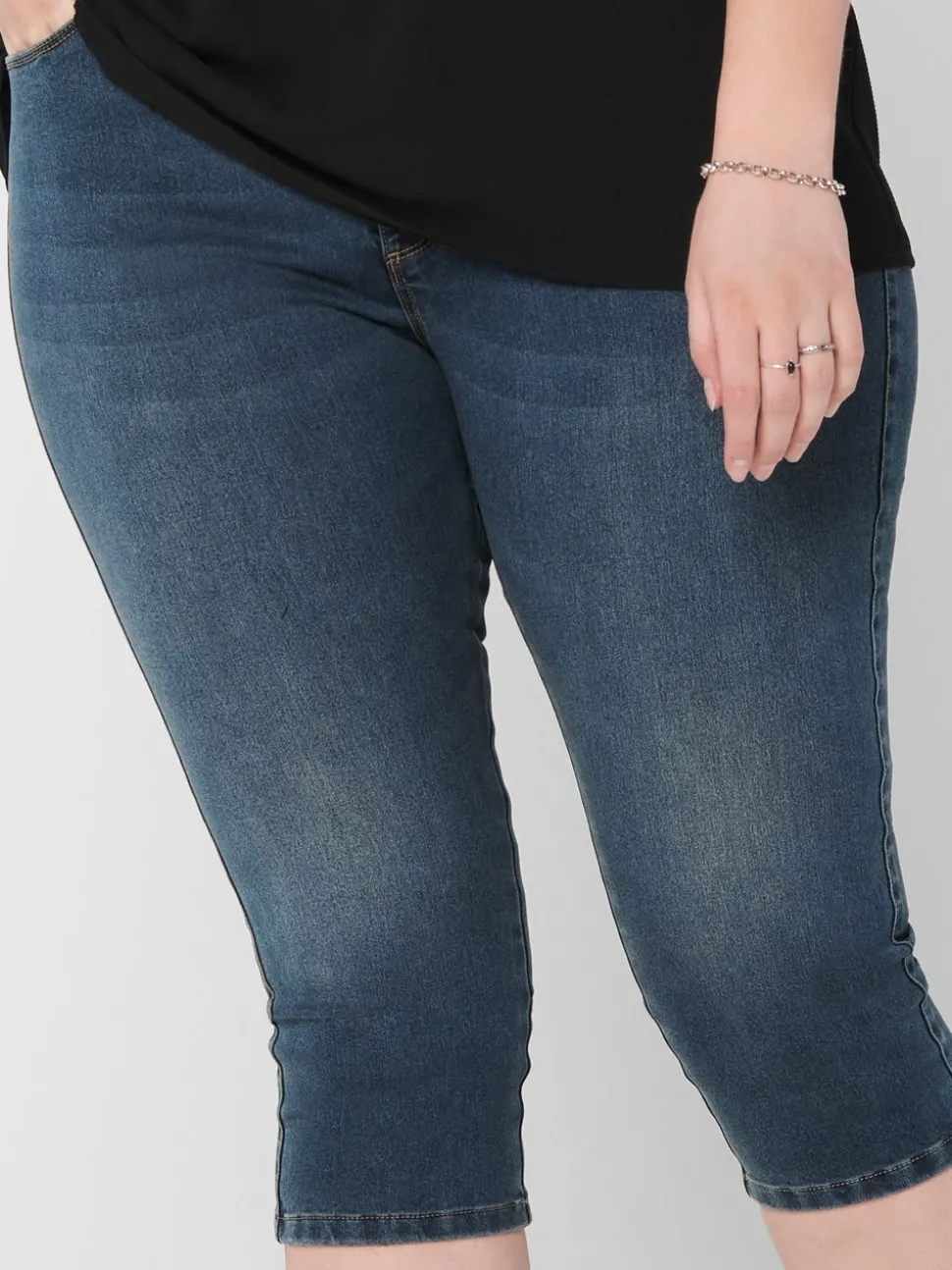 CARAUGUSTA Hög midja Skinny Fit Denimshorts