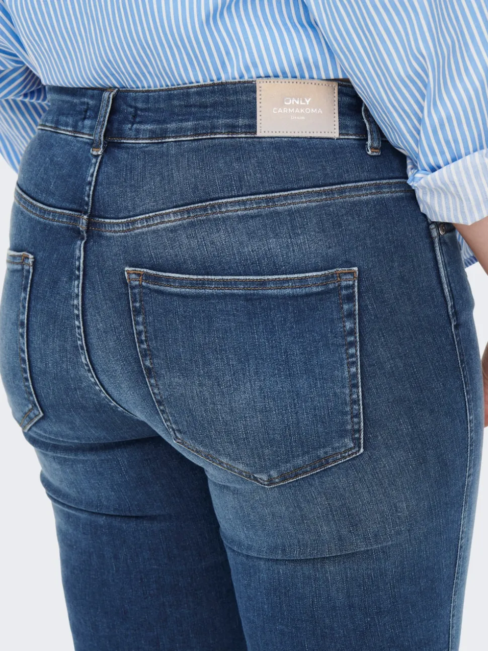 CARBOBBI Skinny Fit Ankellängd Jeans