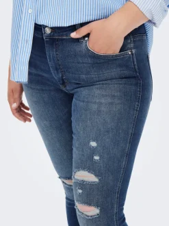 CARBOBBI Skinny Fit Ankellängd Jeans