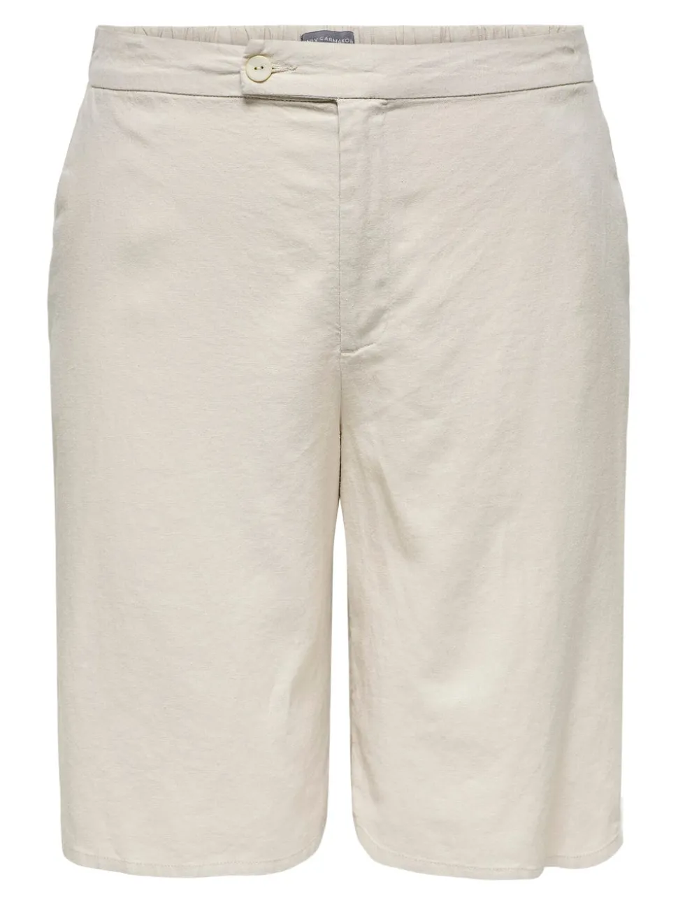 CARCARO Hög midja Normal passform Linne Bermudashorts