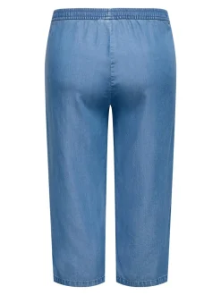 CARCHARIS Cropped Fit Byxor med vida ben