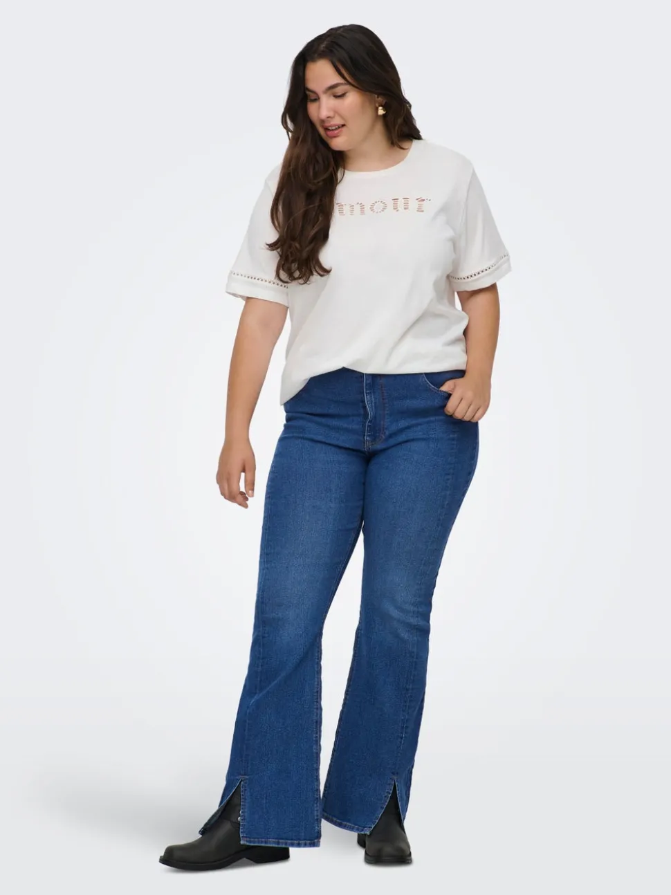 CARCHRISTINE Hög midja Utsvängd passform Jeans