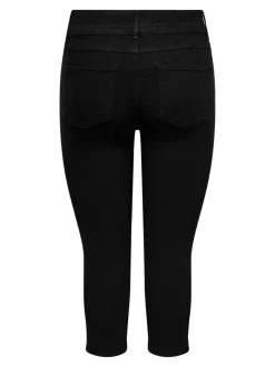 CARCRUZ Högmidjade Capri Jeans