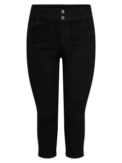 CARCRUZ Högmidjade Capri Jeans