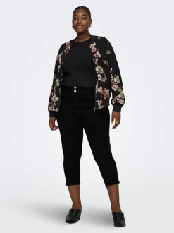 CARCRUZ Högmidjade Capri Jeans