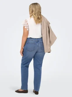 CAREMILY Hög midja Rak passform Ankellängd Jeans