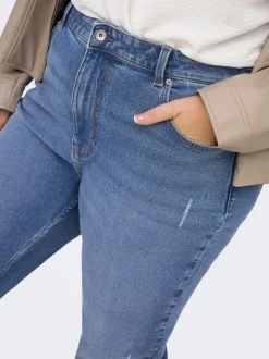 CAREMILY Hög midja Rak passform Ankellängd Jeans