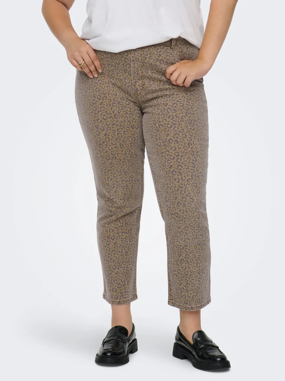CAREMILY Hög midja Rak passform Ankellängd Jeans