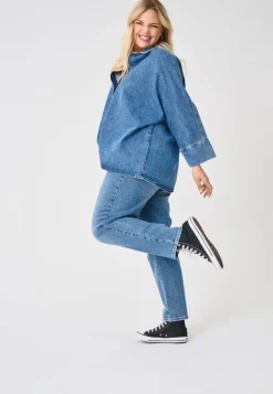 CAREMILY Hög midja Rak passform Jeans