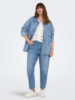 CAREMILY Hög midja Rak passform Jeans