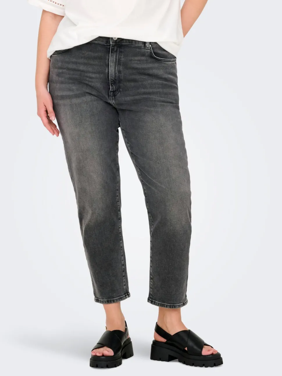 CAREMILY Hög midja Rak passform Jeans