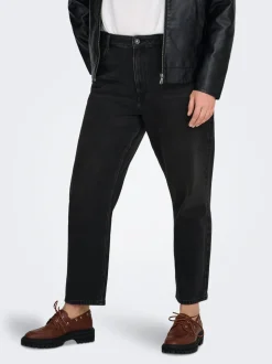 CAREMILY Hög midja Rak passform Ankellängd Jeans