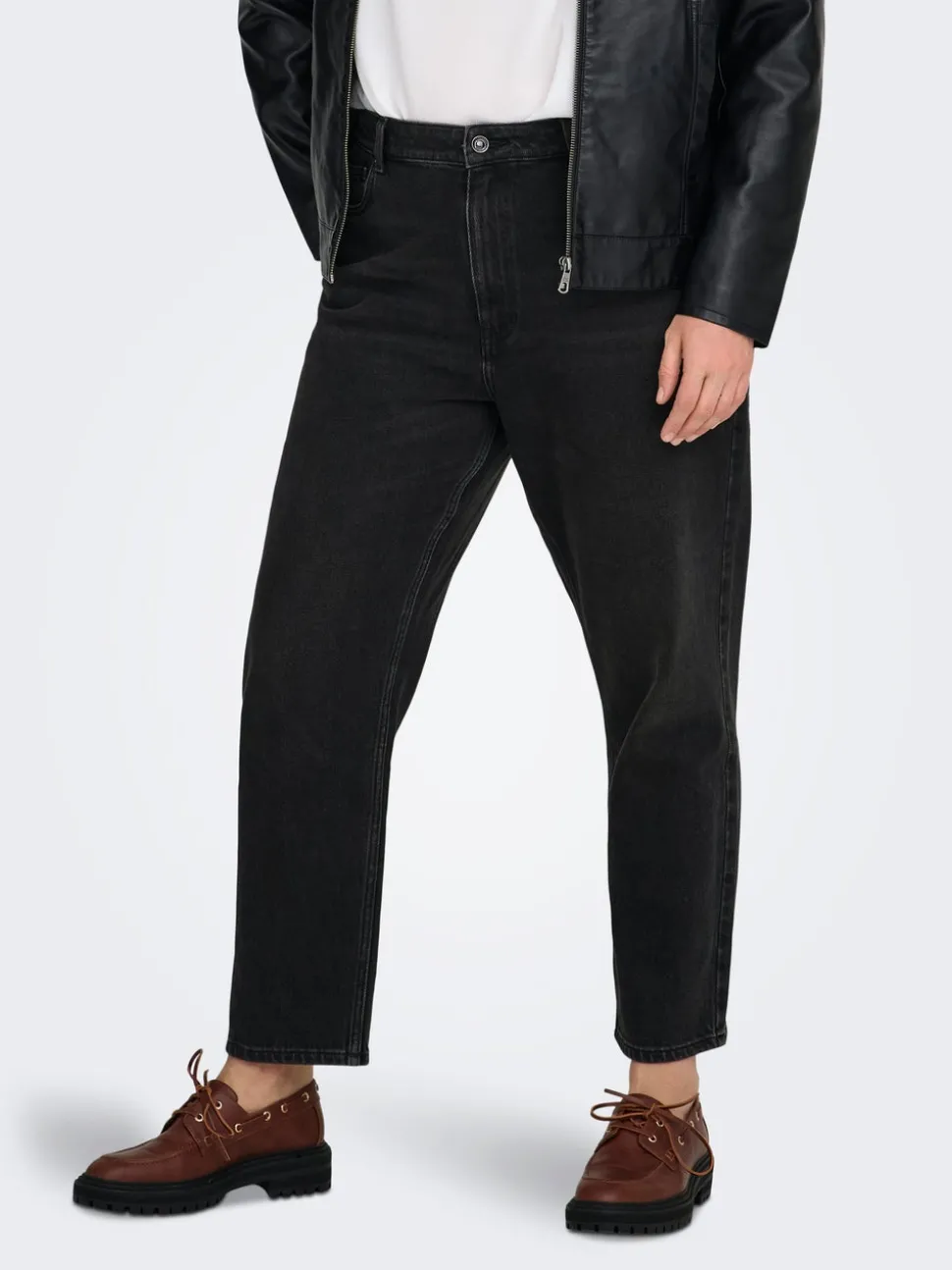 CAREMILY Hög midja Rak passform Ankellängd Jeans