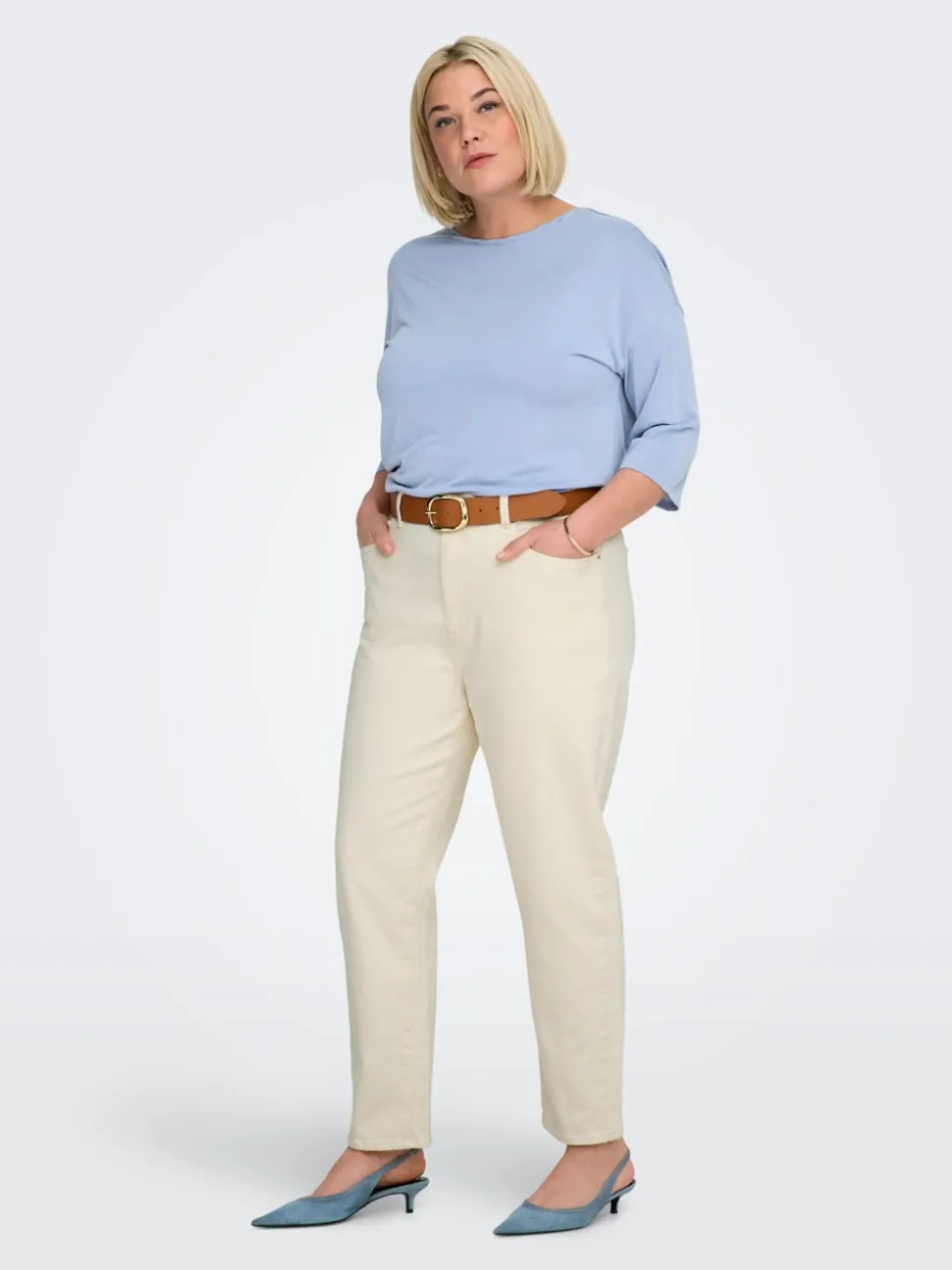 CAREMILY Hög midja Rak passform Jeans