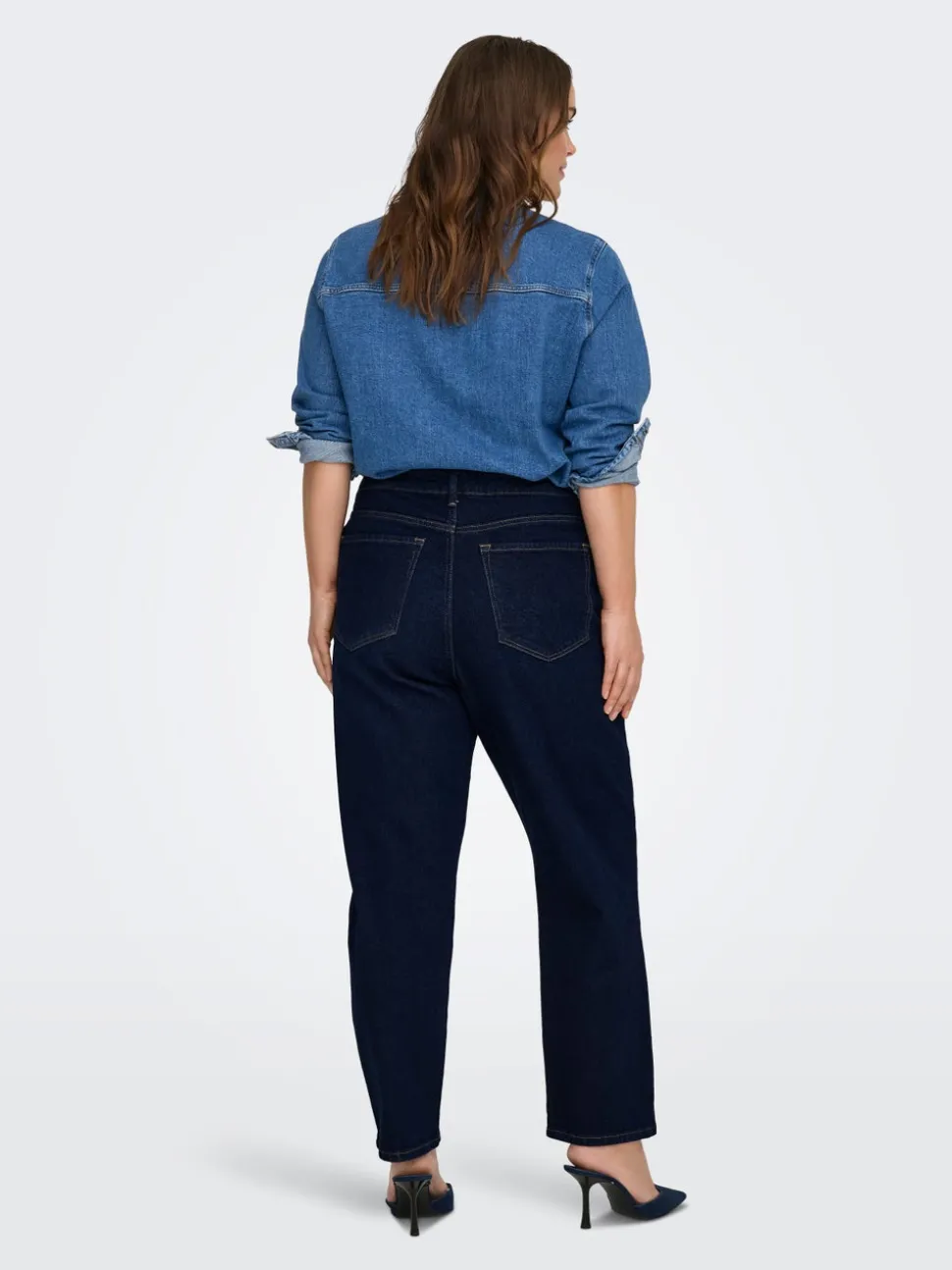 CAREMILY Hög midja Rak passform Ankellängd Jeans
