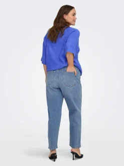 CAREMILYSTRETCH Hög midja Rak passform Ankellängd Jeans