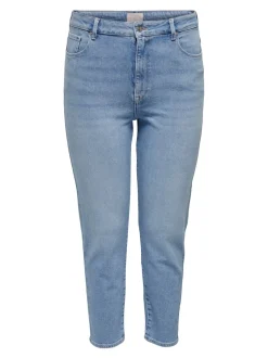 CAREMILYSTRETCH Hög midja Rak passform Ankellängd Jeans