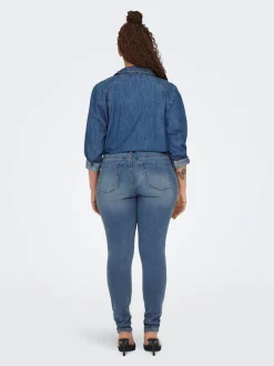 CARFOREVER Hög midja Skinny Fit Jeans