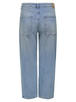 CARFRANKIE Hög midja Barrel-passform Ankellängd Jeans