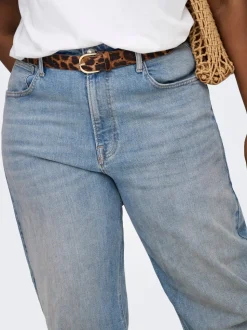 CARFRANKIE Hög midja Barrel-passform Ankellängd Jeans
