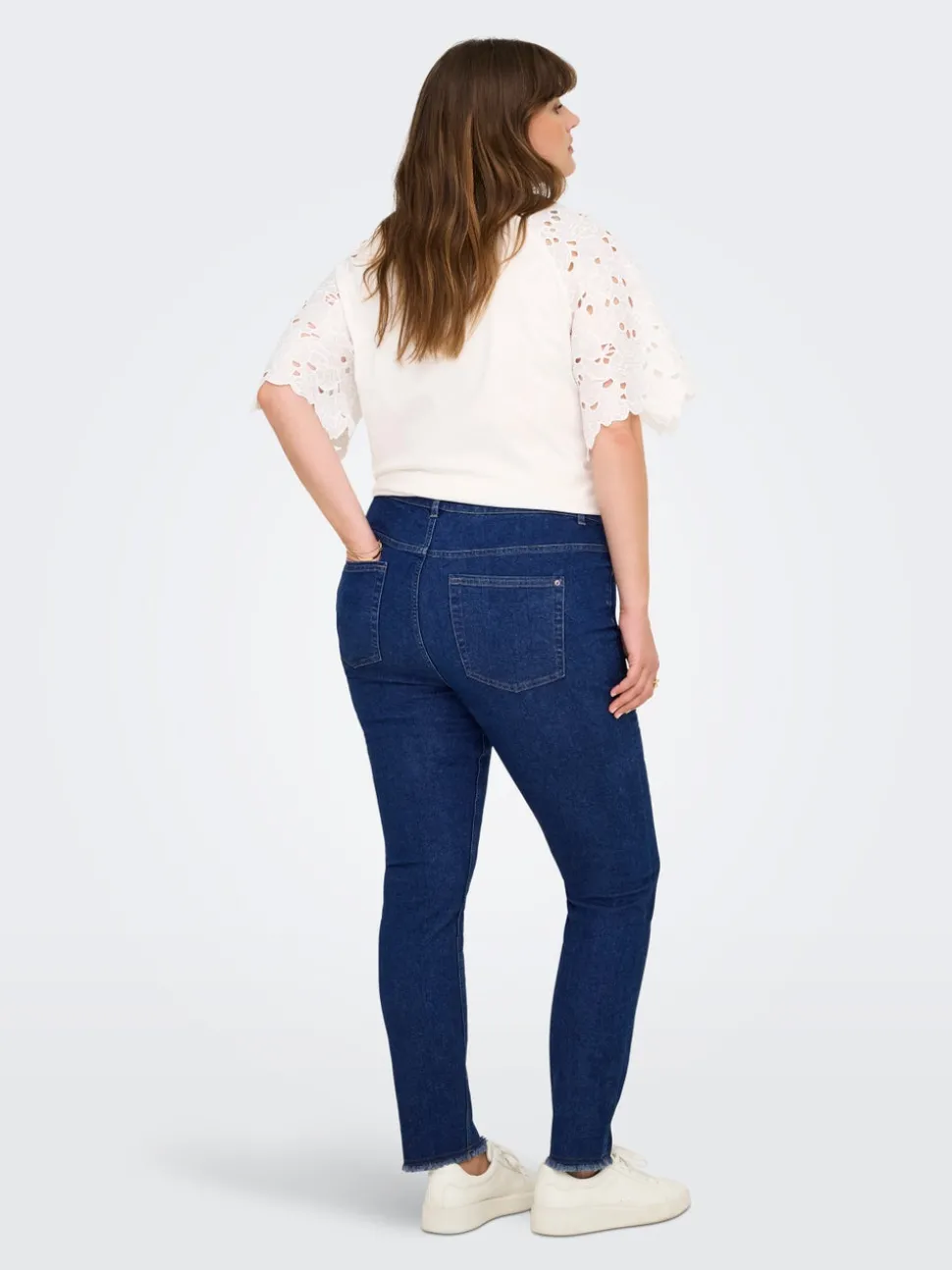 CARHUSH Medelhög midja Skinny Fit Ankellängd Jeans