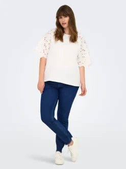 CARHUSH Medelhög midja Skinny Fit Ankellängd Jeans