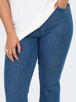 CARHUSH Medelhög midja Utsvängd passform Jeans