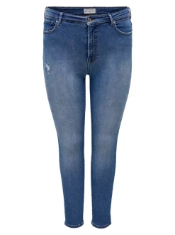 CARICONIC Hög midja Skinny Fit Ankellängd Jeans