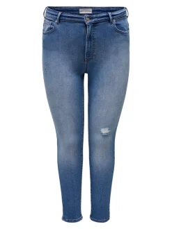 CARICONIC Hög midja Skinny Fit Ankellängd Jeans