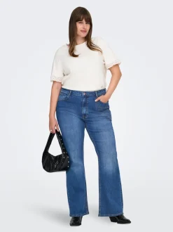 CARJUICY Hög midja Utsvängd passform Jeans