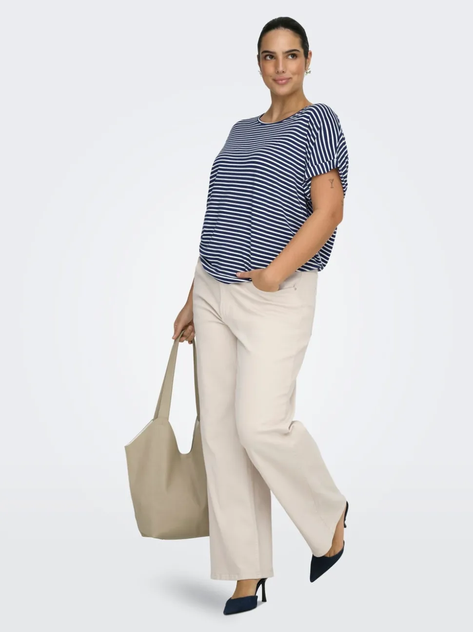 CARJUICY Hög midja Vida ben Jeans