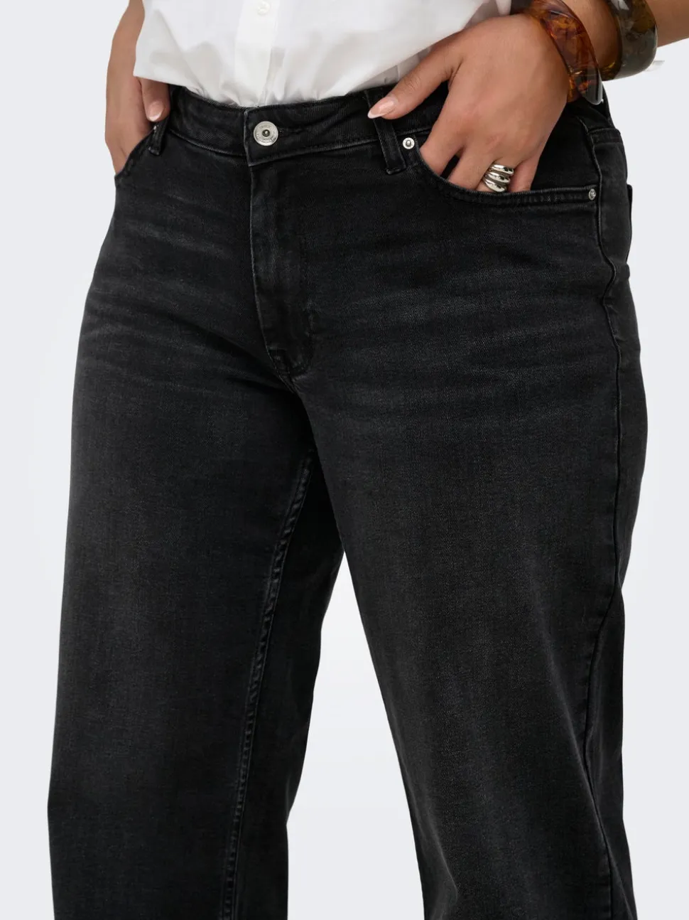 CARJULLES Låg midja Vida ben Jeans