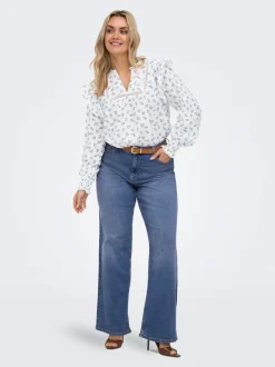 CARJULLES Medelhög midja Vida ben Jeans