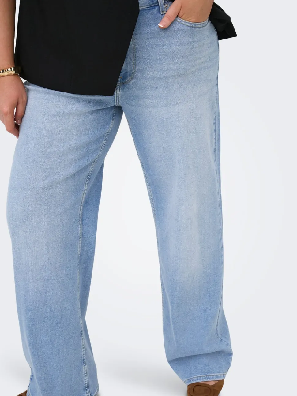 CARJULLES Medelhög midja Vida ben Jeans