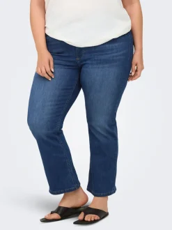 CARKENYA Medelhög midja Utsvängd passform Ankellängd Jeans