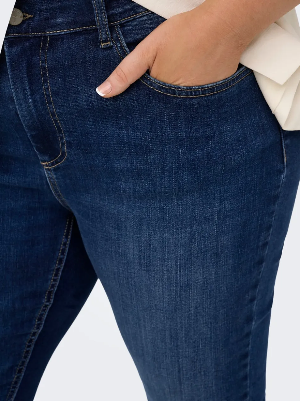 CARLACE Medelhög midja Skinny Fit Ankellängd Jeans