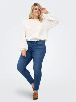 CARLACE Medelhög midja Skinny Fit Ankellängd Jeans
