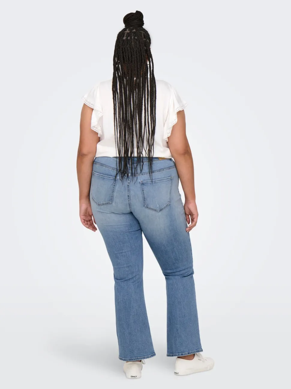 CARMAYA Hög midja Utsvängd passform Jeans