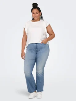 CARMAYA Hög midja Utsvängd passform Jeans