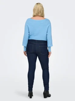 CARMILA-IRIS Hög midja Skinny Fit Ankellängd Jeans