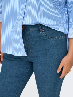 CARMILA-IRIS Hög midja Skinny Fit Ankellängd Jeans