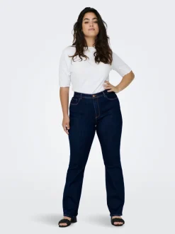 CARSALLY Hög midja Utsvängd passform Jeans