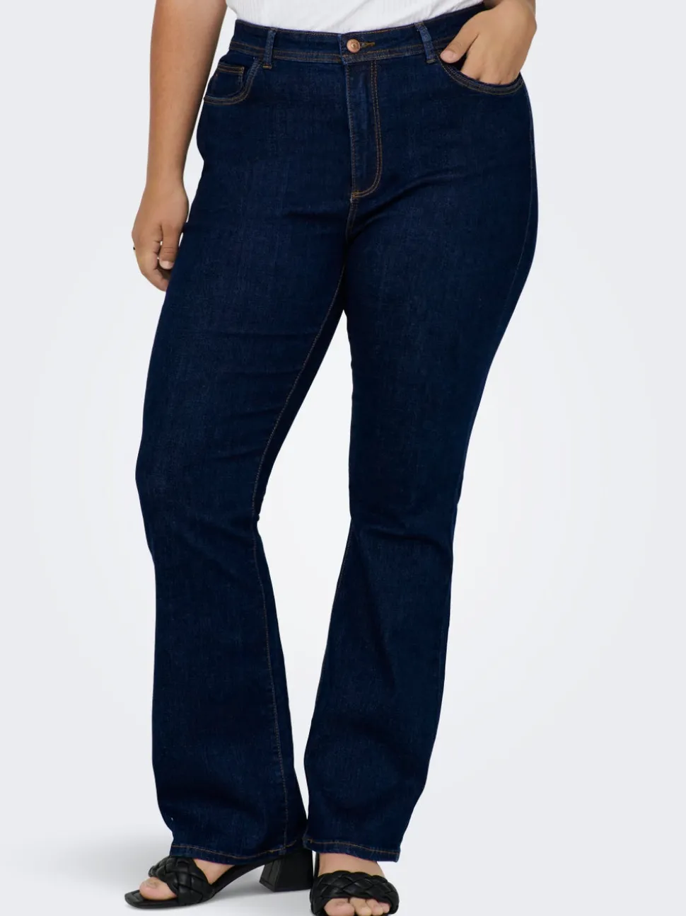 CARSALLY Hög midja Utsvängd passform Jeans