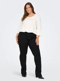 CARSALLY Hög midja Utsvängd passform Jeans