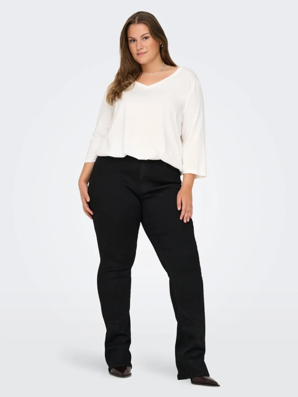 CARSALLY Hög midja Utsvängd passform Jeans